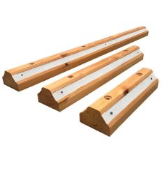 3 longueurs des butées de parking bois