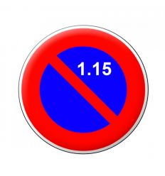 B6a2 - Panneau stationnement interdit du 1er au 15 du mois