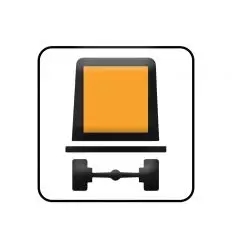 M4m - Panonceau transport de marchandises dangereuses