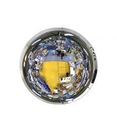 Miroir hémisphériques pour l'intérieur - Vision à 360° (fond blanc)