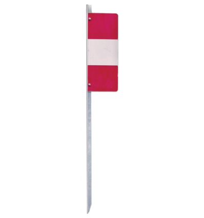 piquet drapeau tige en plastique -60cm - lot de 50 3 coloris pour