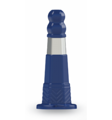 Balise autorelevable hexagonale de type potelet bleue