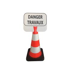 Panneau à clipser Danger Travaux