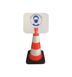 Panneau de signalisation à clipser : Port du masque obligatoire