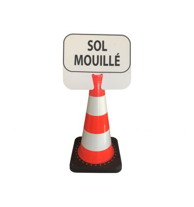 Panneau de signalisation à clipser : Sol Mouillé