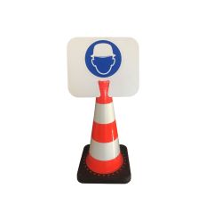 Panneau de signalisation à clipser Casque Obligatoire