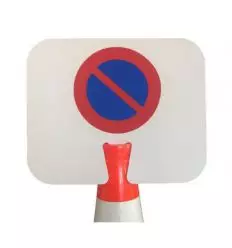 Panneau à clipser sur cône : Stationnement Interdit