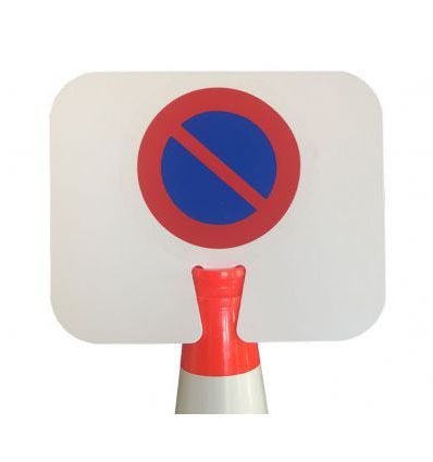Panneaux 'Défense De Stationner - Sortie De Véhicules' - Lot De 2 - ⌀200 Mm - PVC Rigide Adhésif - Fabriqué En France