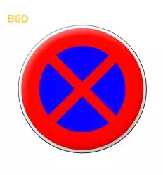 B6d - Panneau arrêt et stationnement interdits
