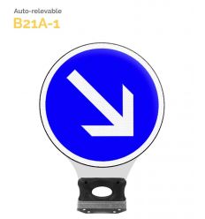 B21a1 - Balise Auto-Relevable contournement droite