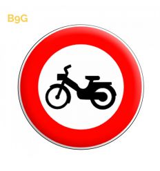 B9g - Panneau accès interdit aux cyclomoteurs