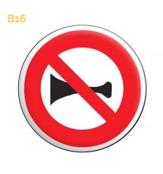 B16 - Panneau signaux sonores interdit Mysignalisation.com
