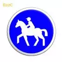 B22c - Panneau chemin obligatoire pour cavaliers