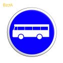 B27a - Panneau voie réservée aux véhicules de transport en commun