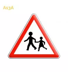 A13a - Panneau Endroit Fréquenté par les Enfants