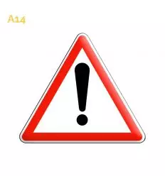 A14 - Panneau de Signalisation Autres Dangers