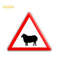 A15a2 - Panneau passage d'Animaux Domestiques Mouton