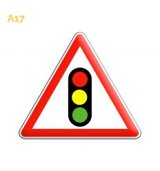 A17 - Panneau annonce de Feux Tricolores