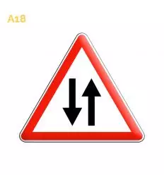 A18 - Panneau Circulation dans les 2 sens