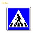 C20A - Panneau d'indication d'un passage pour piétons
