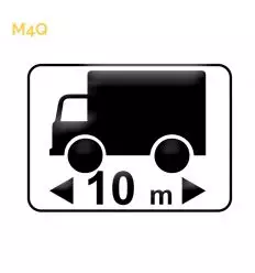 Panonceau longueur maximum camions et véhicules (M4q)