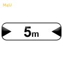 Photo : M4u - Panonceau largeur maximum de la voie 350 x 150 mm (1 rail au dos) - Classe 1 (T1)