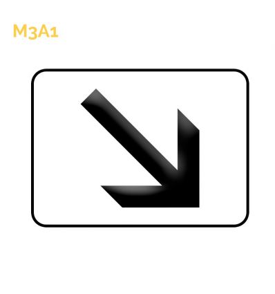 M3a1 - Panonceau de position ou directionnel vers la droite