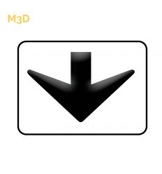 M3d - Panonceau de position ou directionnel Mysignalisation.com