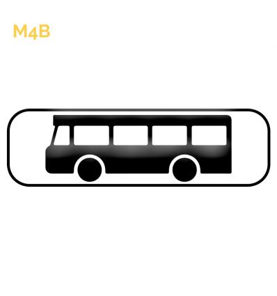 M4b - Panonceau d'application du panneau aux bus