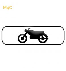 M4c - Panonceau d'application du panneau aux motos et cyclomoteurs