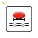 Photo : M4l - Panonceau transport de marchandises polluantes 350 x 250 mm (1 rail au dos) - Classe 1 (T1)