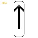 Photo : M8a - Panonceau début de section de stationnement 150 x 350 mm (1 rail au dos) - Classe 1 (T1)