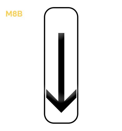 M8b - Panonceau fin de section de stationnement