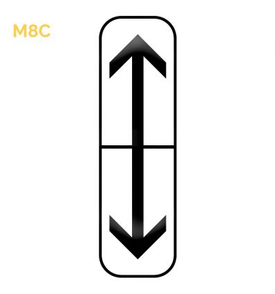 M8c - Panonceau d'application des prescriptions concernant l'arrêt et le stationnement