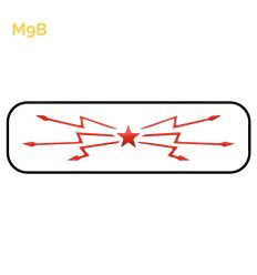 M9b (ou M9b1) - Panonceau d'indications voie ferrée électrifiée