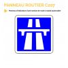 C207 - Panneau d'indication d'une section de route à statut autoroutier