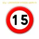 B14 - Panneau limitation de vitesse à 15 km/h
