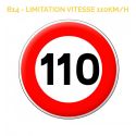 B14 - Panneau limitation de vitesse à 110 km/h