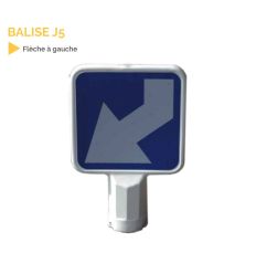 J5 - Balise autorelevable têtes d’îlots directionnels à contournement par la gauche