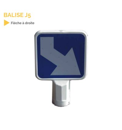 J5 - Balise autorelevable têtes d’îlots directionnels à contournement par la droite