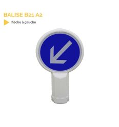 B21a2 - Balise autorelevable de contournement obligatoire par la gauche