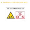 Panneau attention zone ATEX