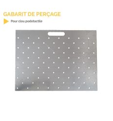 Gabarit clous podotactiles en acier