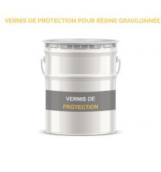 Vernis de protection pour résiné gravillonée