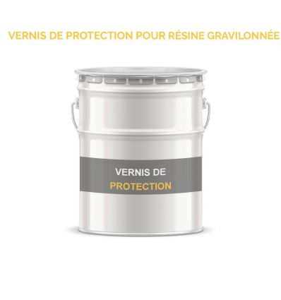 Vernis de protection pour résiné gravillonée