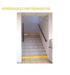 Repérage des contremarches autoadhésif en rouleau