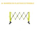Photo : Barrière de Clôture Extensible en Plastique Jaune / Noir