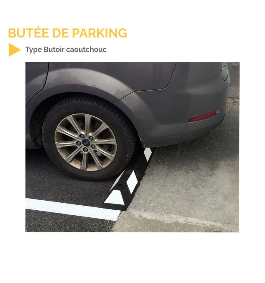 Butee de Parking - Butoir Parking en Caoutchouc- Butees de Roues