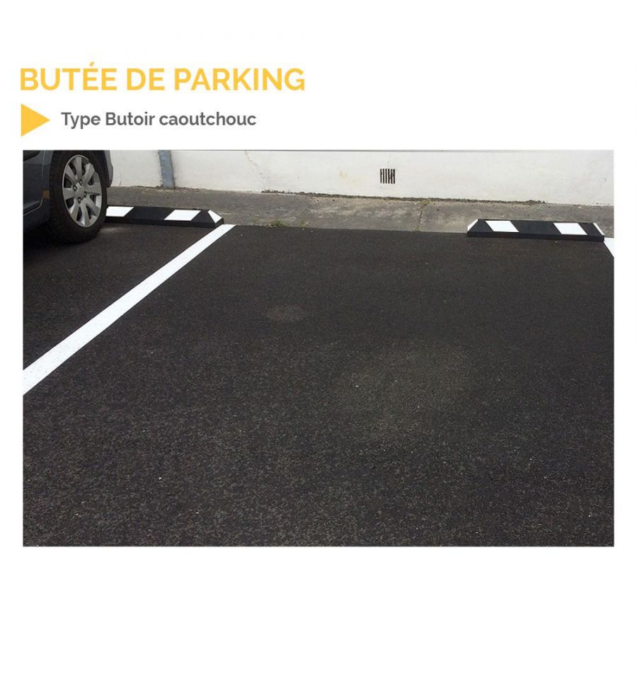 BEEPER - Butée de stationnement Butoir Parking en Caoutchouc