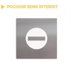 Pochoir sens interdit PVC